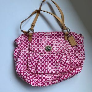 Coach Pink Leah Tote